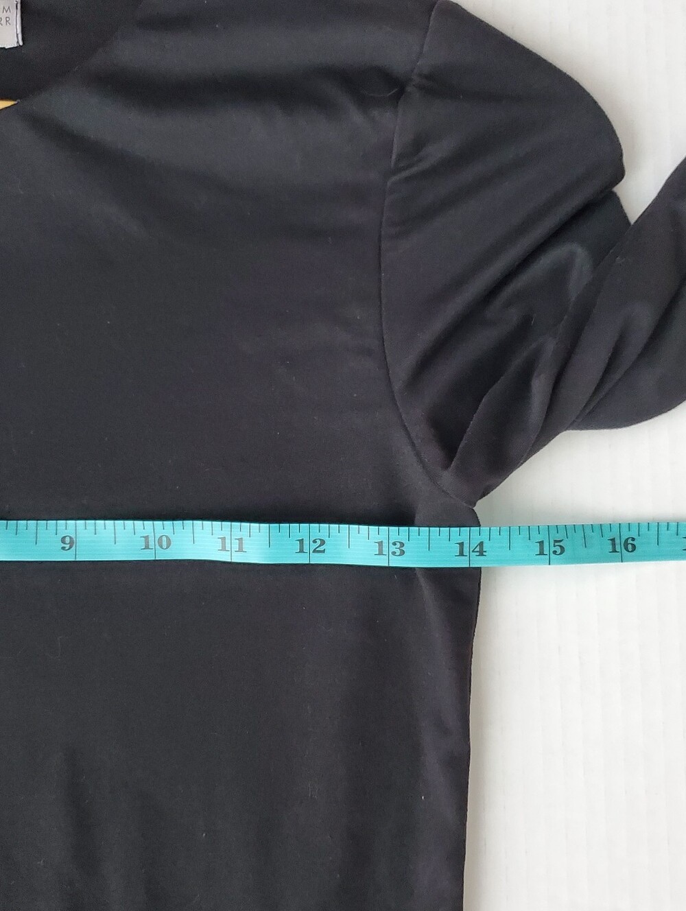 Frankee & Skylarr Womens M Black Stretch Fitted Long Sleeve Tee Goth Minimalist - Picture 11 of 13